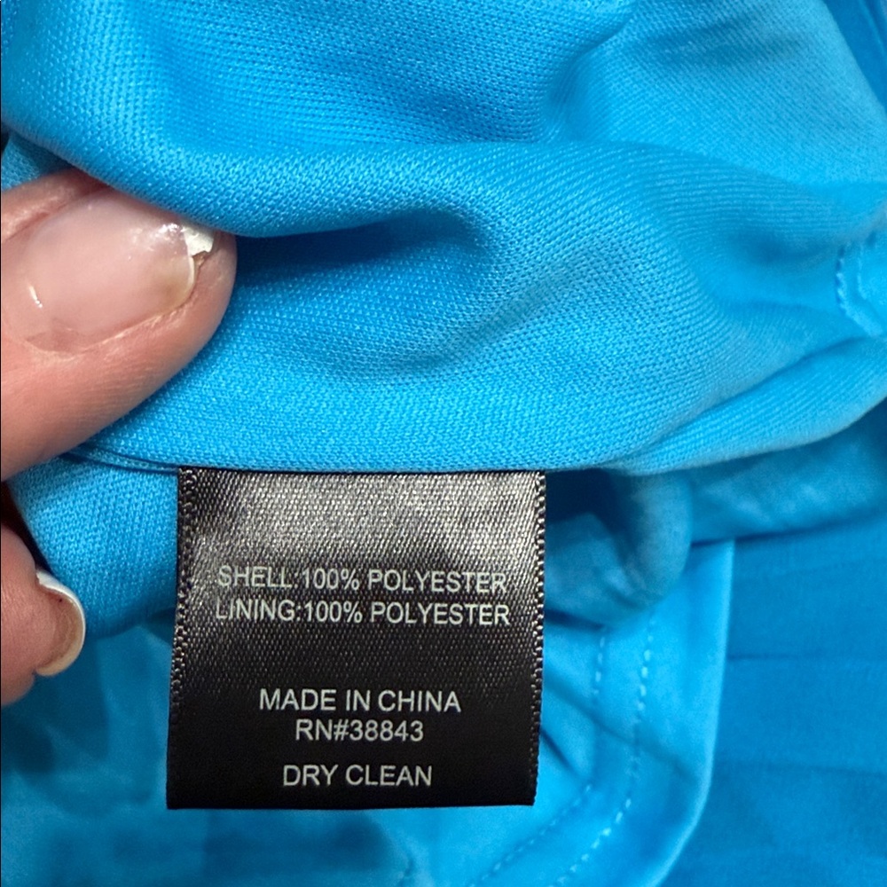 Sam Edelman Vibrant Blue Pleated Midi Dress - Picture 7 of 7